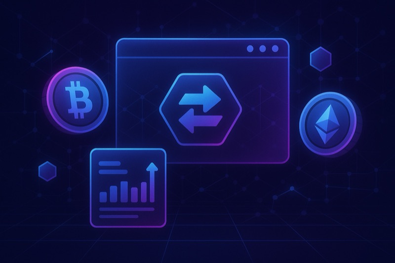 Exchange de cripto híbrido combinando características centralizadas y descentralizadas